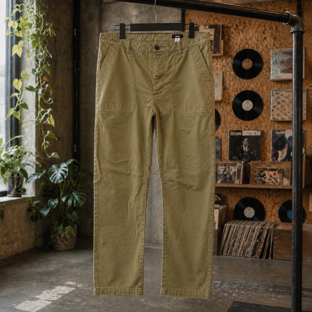 BDG Khaki Utility Carpenter Pants Size 28 Lace Back Gorpcore Streetwear Trousers